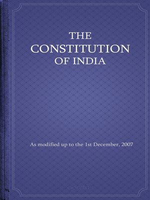 cover image of The Constitution оf India